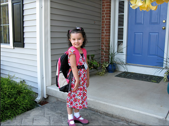 Fui a la escuela por primera vez.