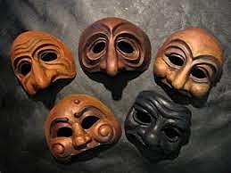Mascaras de la comedia dell'arte