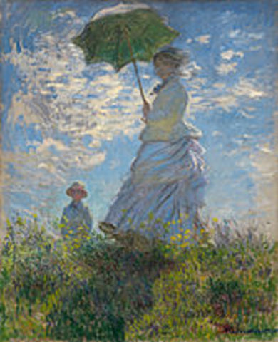 Claude Monet "Woman With a Parasol"