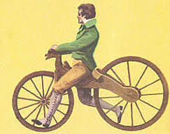 Marco y ruedas en madera