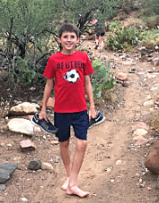 Mi familia y yo anduvimos en el gran cañón