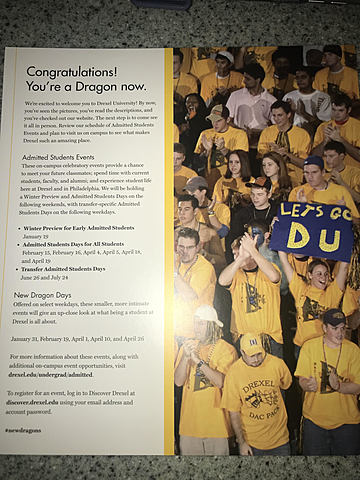 Aceptación a Universidad de Drexel