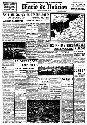 Dia D - Desembarque das tropas aliadas: início da libertação da França