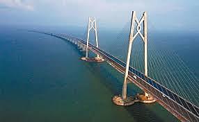 Puente entre las islas Honk Kong y Macao -China