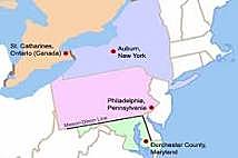 Harriet Tubman escapes to Philadelphia