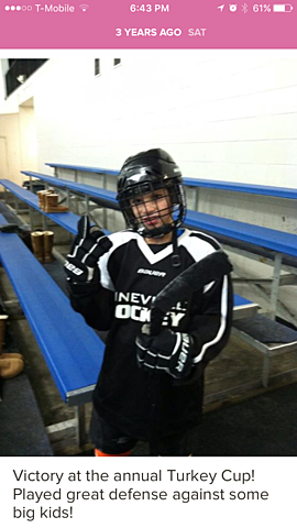 empecé a jugar Hockey