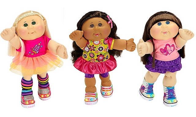 Toys: cabbage patch kids dolls, the lite-bite, and my little pony