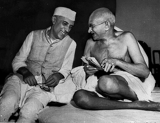 Gandhi y Nehru