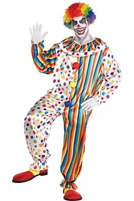 Sie trug eine rosa Perucke und eine rote Clownsnase