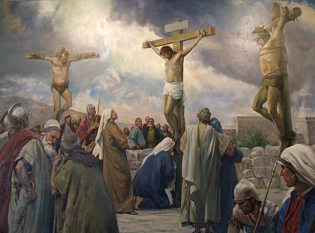 The crucifixion of jesus