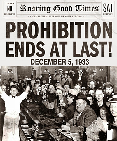 Prohibition of Alcohol Repealed