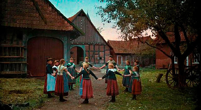 Paquete de placas autocromas Lumière, 1907