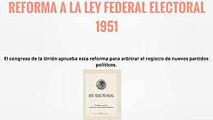Reforma a la Ley Electoral Federal (4 de diciembre de 1951)