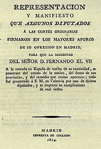 Manifiesto de los persas.