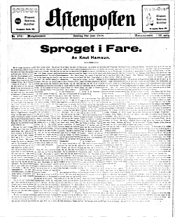 Riksmål Og Landsmål