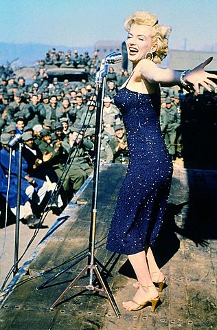 She sang for the USA's troops.