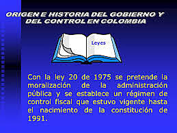 Ley 20 de 1975 Control previo