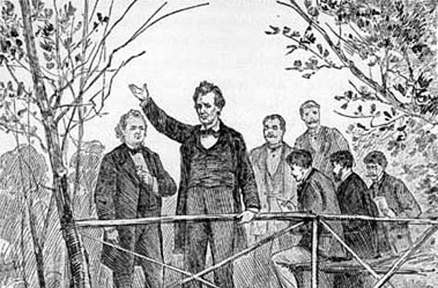 Abraham Lincoln Debates Stephen Douglas