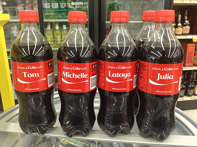 Personalized Coke Bottles