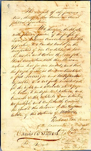 Texas Independence from Mexico