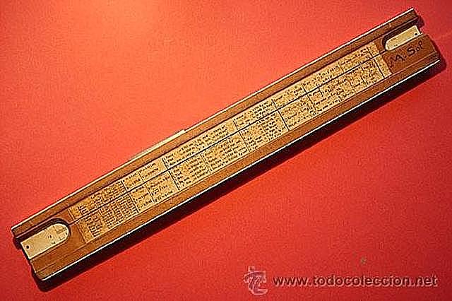 Primera regla deslizante 1621