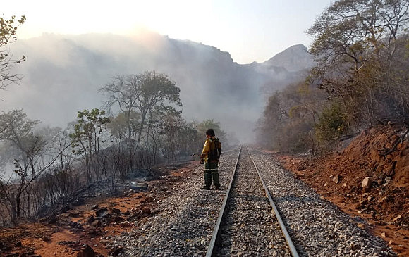 El fuego que amenaza la selva amazónica en Brasil