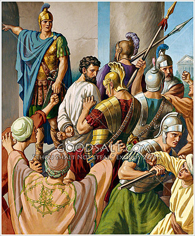 Paul arrested in Jerusalem