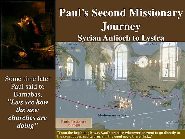 The Second Missionary Journey of Paul from Antioch