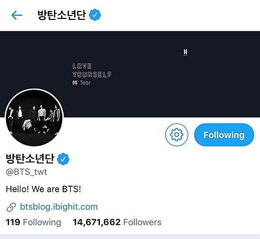 BTS entra a twitter