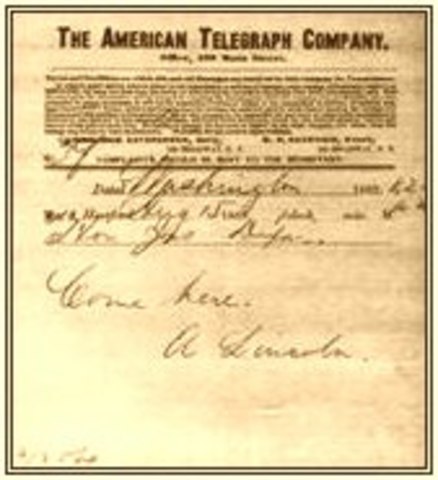 Telegram From Lincoln