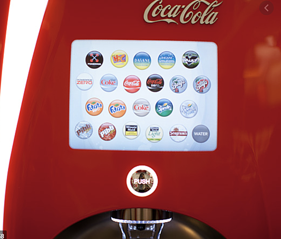 The first Coca Cola Freestyle