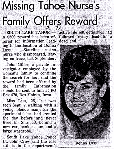 Lake Tahoe Disappearance