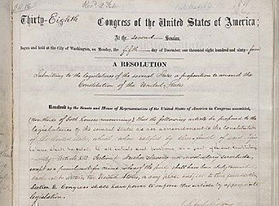 13th Amendment Passed