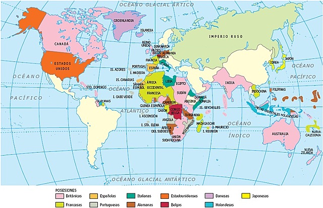 Territorios del planeta 1914
