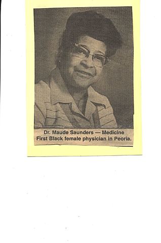 1944 dr maude sanders arrives in peoria