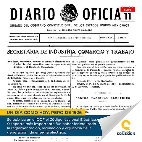 Se emite el Código Nacional Eléctrico