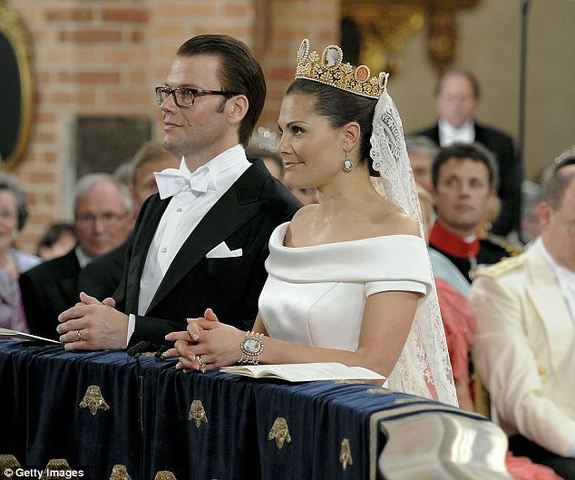 Victoria de Suecia y Daniel Westling