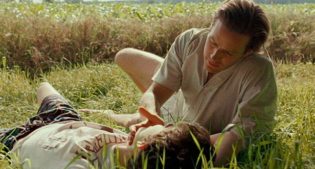 Oliver and Elio share their first kiss