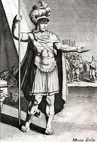 Entrega de Eumenes a Antígon.