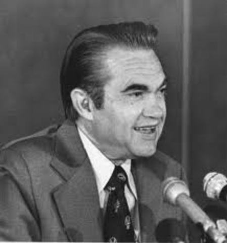 George Wallace shot while Campaigning