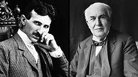Timeline: Linia del temps (Thomas Alva Edison - Nikola Tesla)