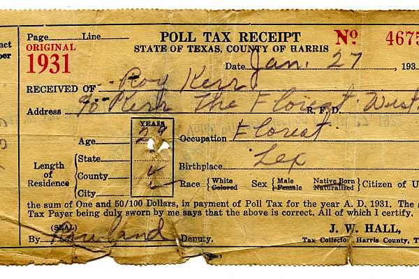 Poll Taxes
