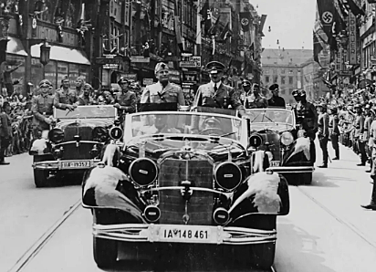 Hitler Drives Mercedes