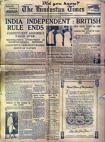 "India" 's independence