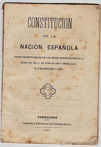 Creación de la Constitución de 1869