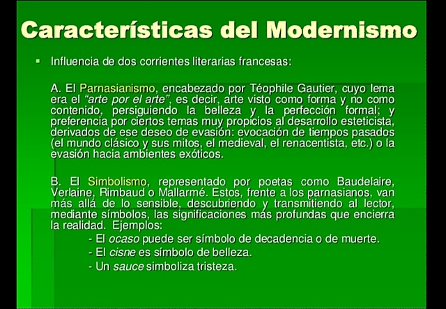 Influencias y características del modernismo