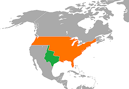 The U.S. annexes Texas.