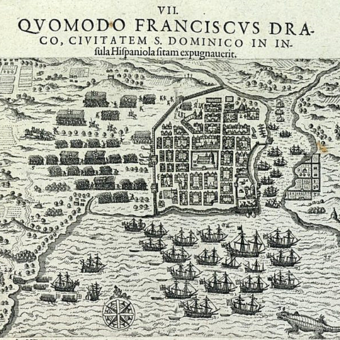 Bartolome Colon funda la Ciudad de Santo Domingo