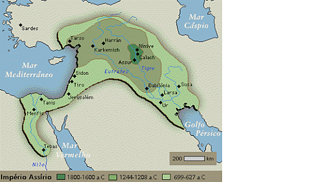 Assírios dominam a Babilônia na Mesopotâmia