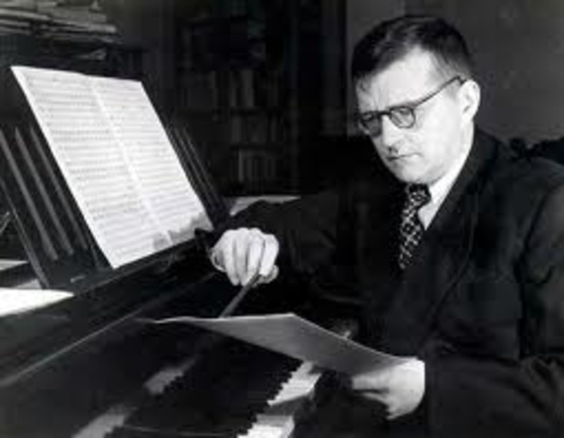Dmitri Shostakovich, Russian composer, born